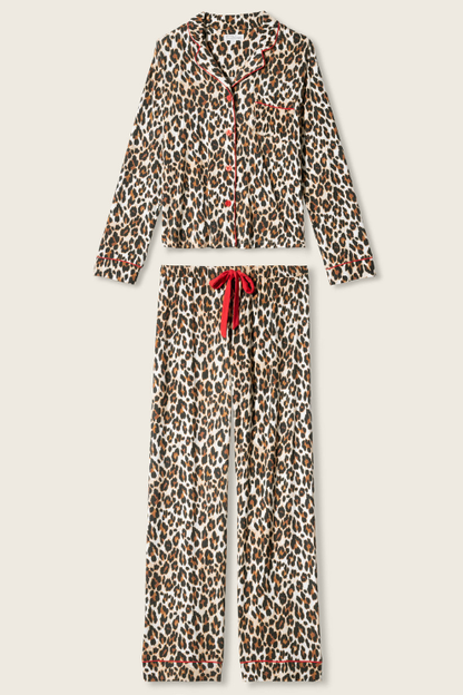 Holiday Dreams Leopard Print Pants Set