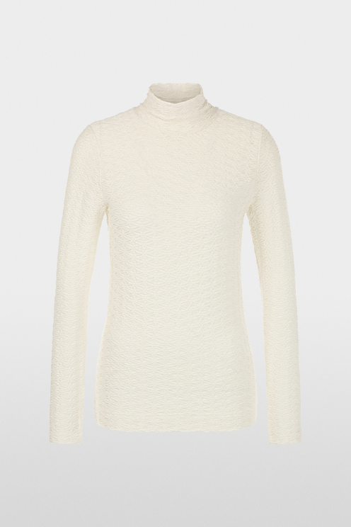 Textured Fitted Knit Long Sleeve
