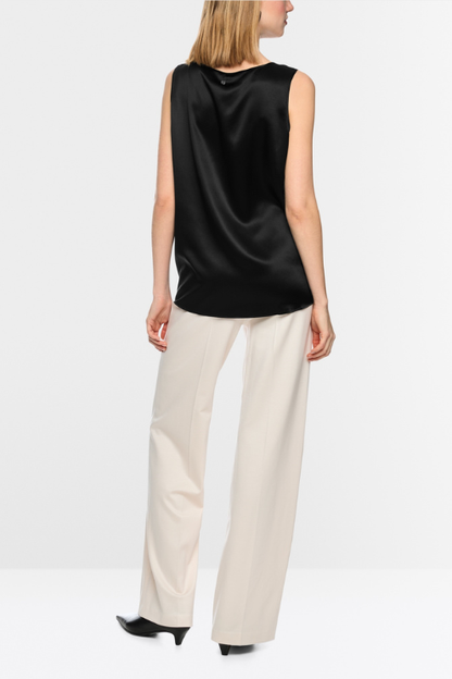 Silk Top with Round Neckline