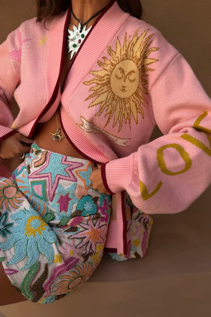 Mystical Cardigan - Pink