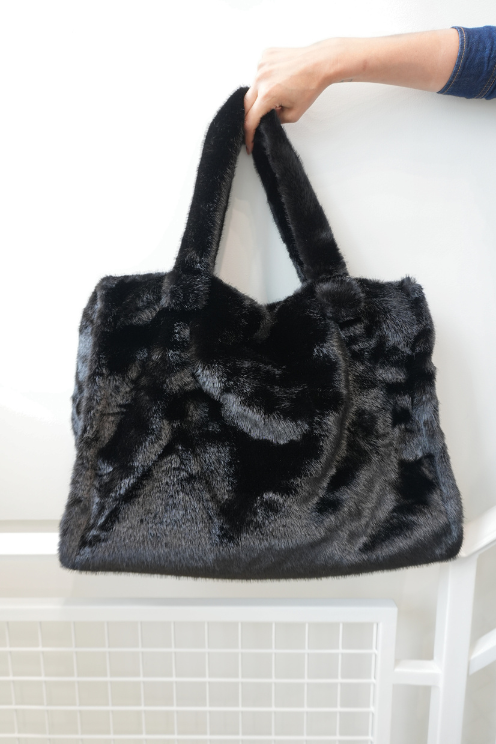 Faux Fur Carryall Tote