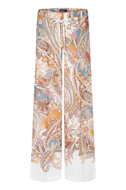 Adrienne Paisley A-Line Print Pant