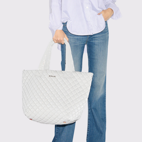 MZ Wallace Medium Metro Tote Deluxe - Pebble Liquid