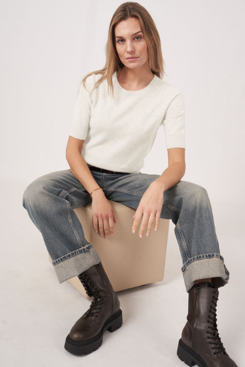 Repeat Short Sleeve Sweater