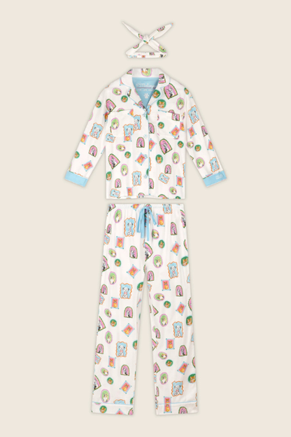 Picture Purrfect Pet Portraits 3-Piece Flannel PJ Set