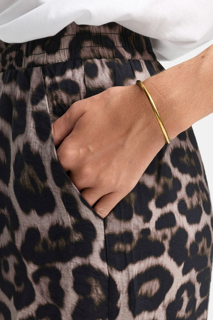 Leopard Print Wide-Leg Pant