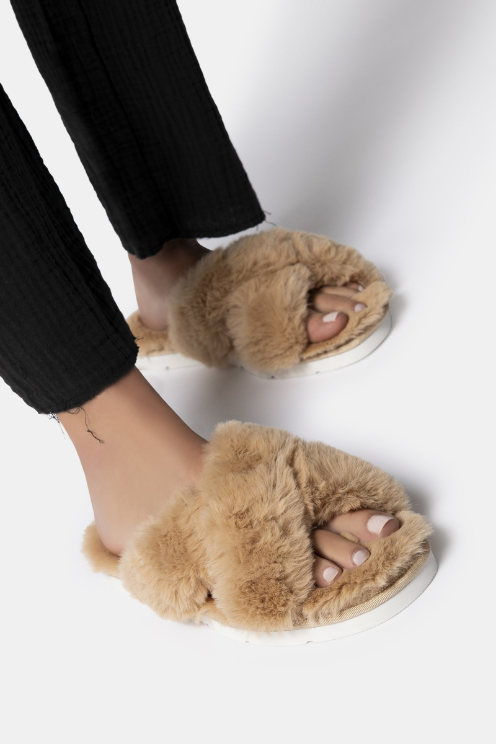 Faux Fur Slippers