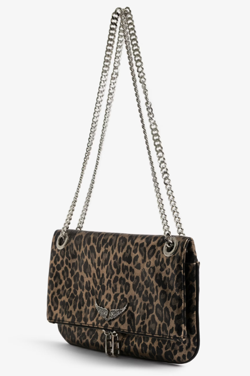 Rock II Metal Leopard Clutch