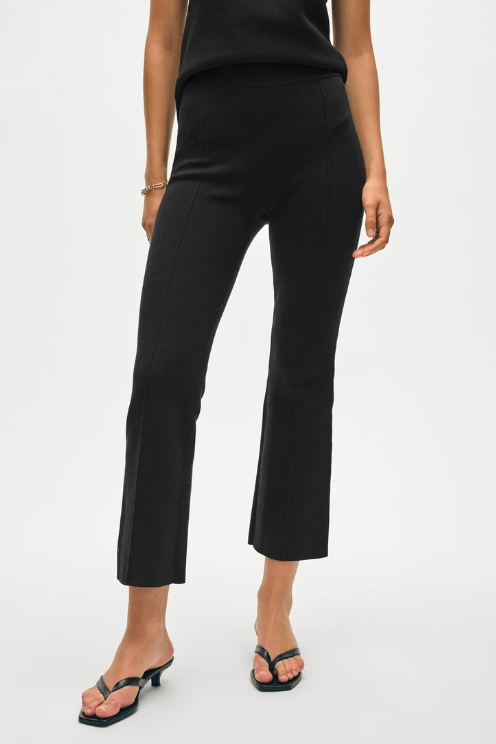 Superfine Organic Cotton Kick Flare Pant in Black