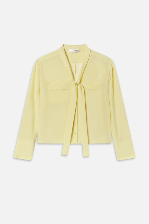 The Silk Modern Tie Blouse