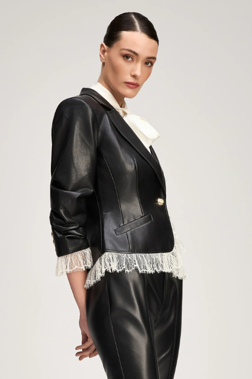 Vegan Leather Le Petit Roxie Blazer