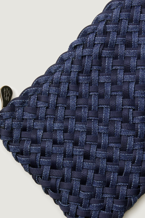 St. Barths Medium Tote Double Weave Denim