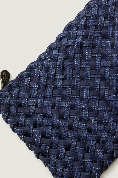 St. Barths Medium Tote Double Weave Denim