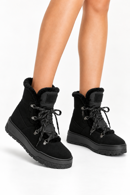 Shearling Lined Suede Bootie