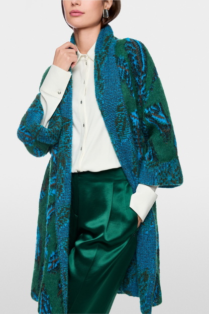 Jacquard Knit Cardigan