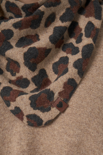Leopard Triangle Scarf