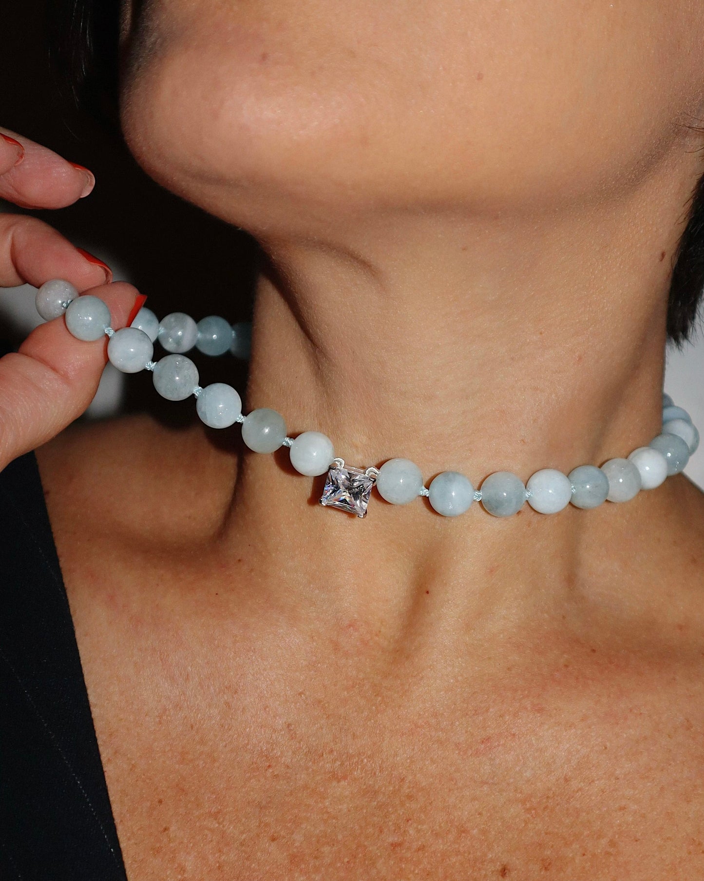 Bourbon Aquamarine Necklace