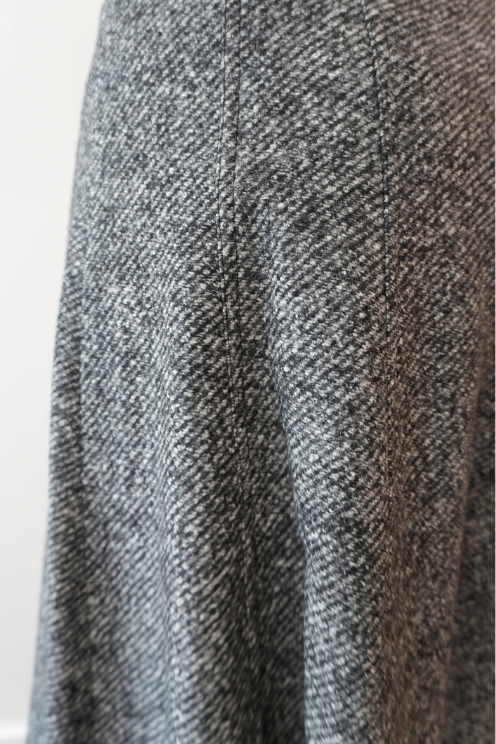 Calf Length Tweed Skirt