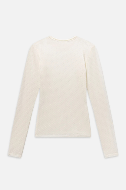 The Mesh Polka Dot Top