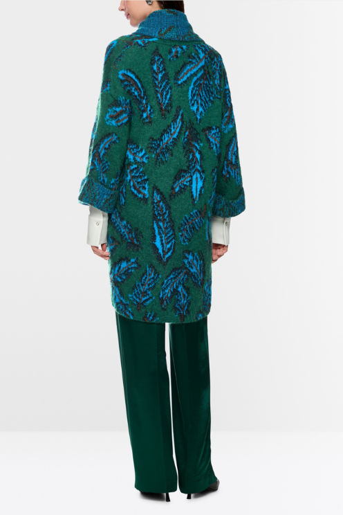 Jacquard Knit Cardigan