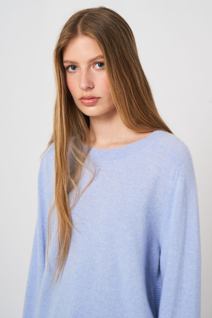 Round Hem Cashmere Sweater