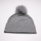 Light Grey Knitted Cashmere Hat