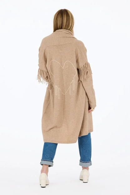 Cali Fringe Cardigan Coat