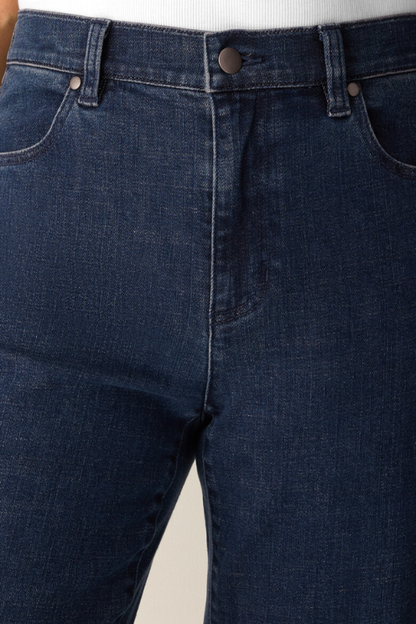 Cotton Stretch Denim Straight Jean