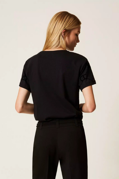 Logo Flock Print Tee