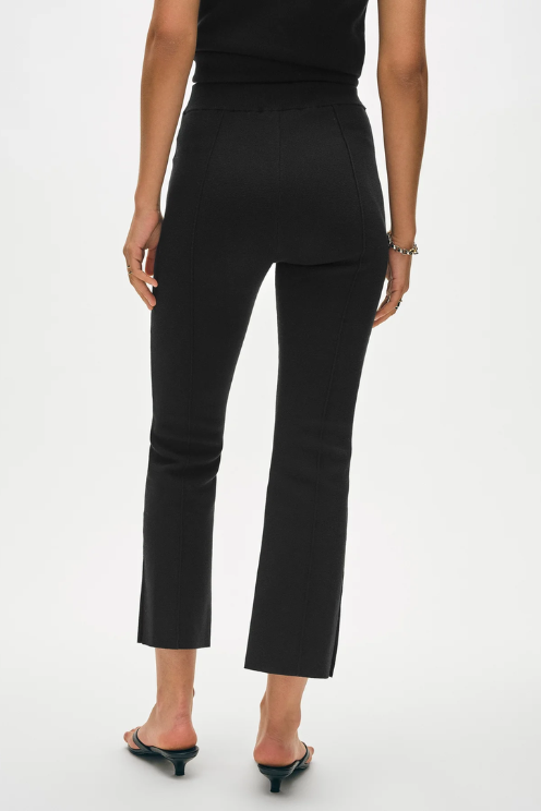 Superfine Organic Cotton Kick Flare Pant in Black