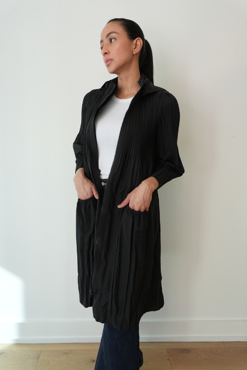 Pleated Windbreaker