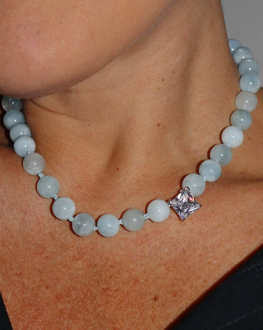 Bourbon Aquamarine Necklace