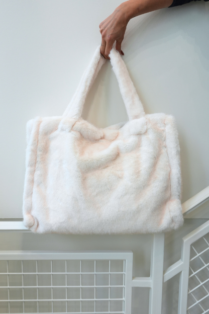 Faux Fur Carryall Tote