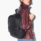 Lightweight Black Quilted Metro Backpack