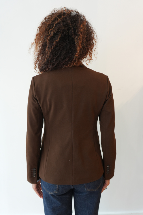 Slim Fit Coulisse Fleece Blazer