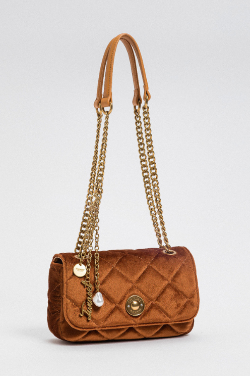 Quilted Velvet Chain Bag