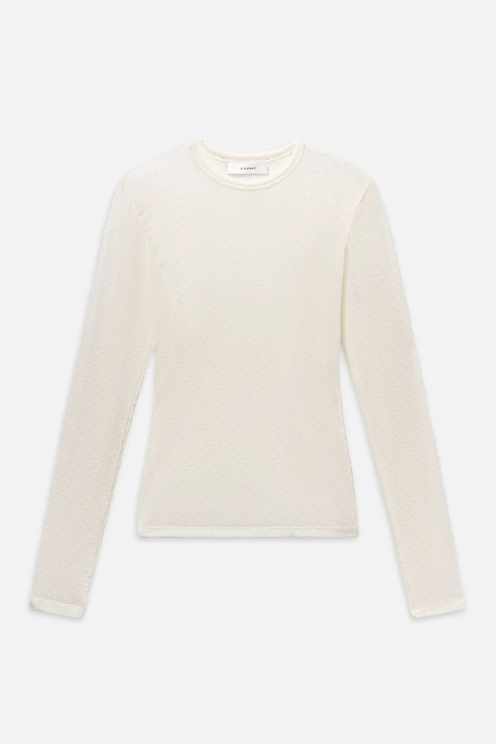 The Mesh Polka Dot Top