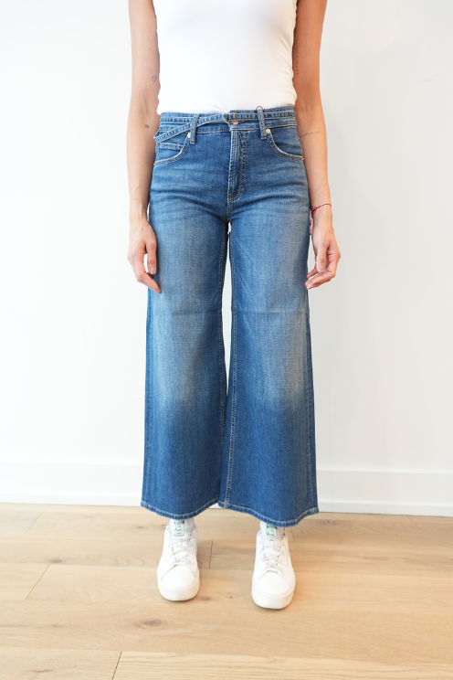 Palazzo Crop Denim