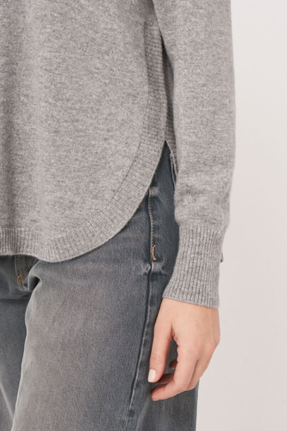 Round Hem Cashmere Sweater