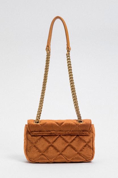 Quilted Velvet Chain Bag