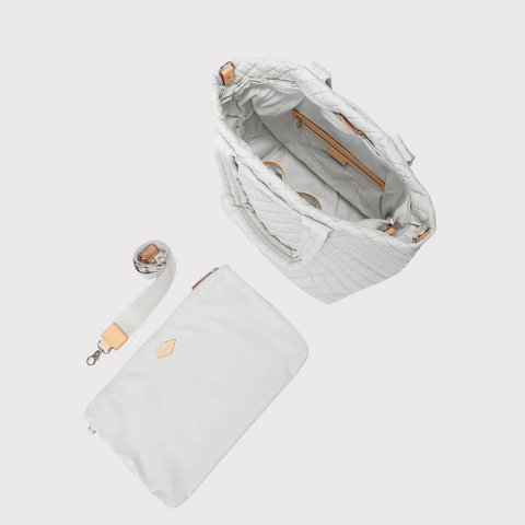 MZ Wallace Medium Metro Tote Deluxe - Pebble Liquid