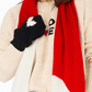 Imperfect Heart Mittens in Black