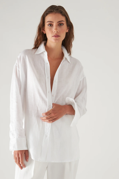 Linen Boyfriend Shirt