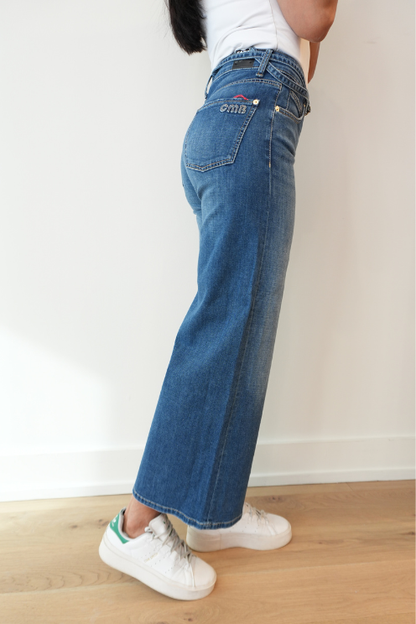 Palazzo Crop Denim