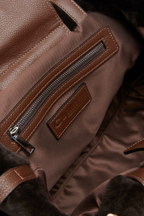 Meyer Shearling Tote Bag