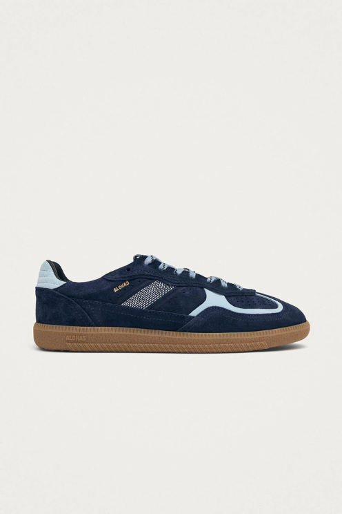 Rife Blue Tones Leather Sneakers
