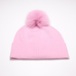 Soft Pink Knitted Cashmere Hat