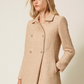 Bouclé Coat with Sequins