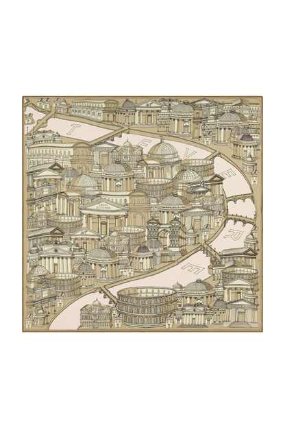 SQUARE / CARRE 100 ROMA BEIGE/BEIGE