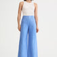 Linen Cropped Pleated Trouser
